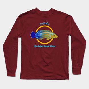 Blue Striped Tamarin Wrasse Long Sleeve T-Shirt